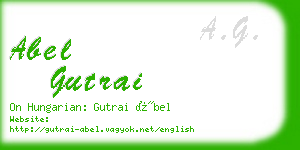 abel gutrai business card